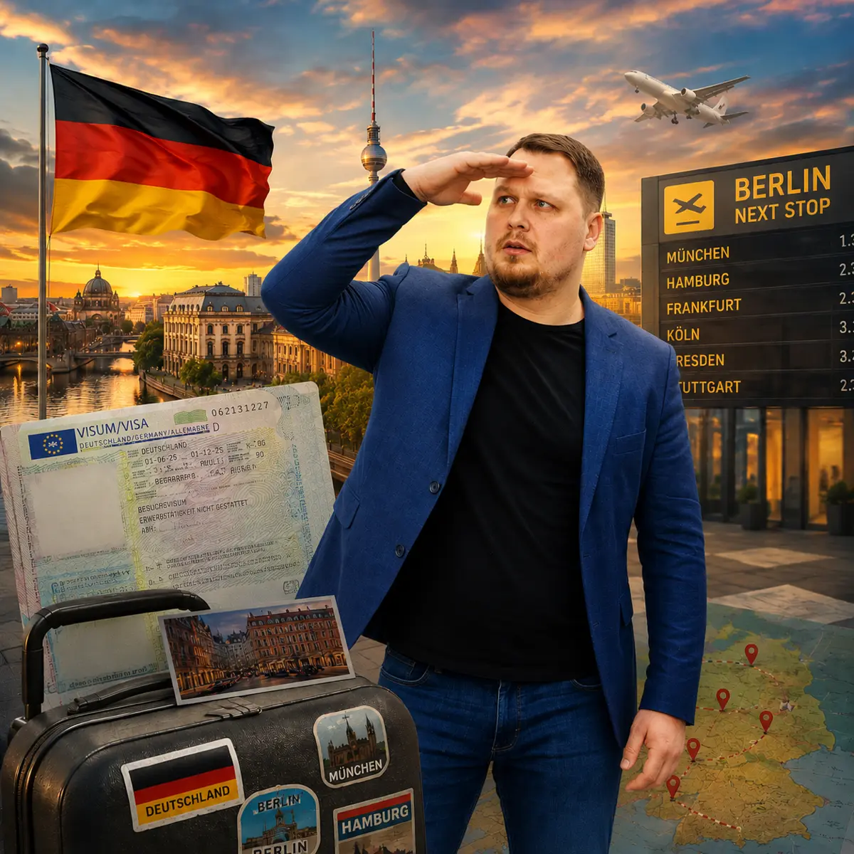 🇩🇪Германия 2026: поездка к родным, виза, бюрократия, квест | Сетка — социальная сеть от hh.ru