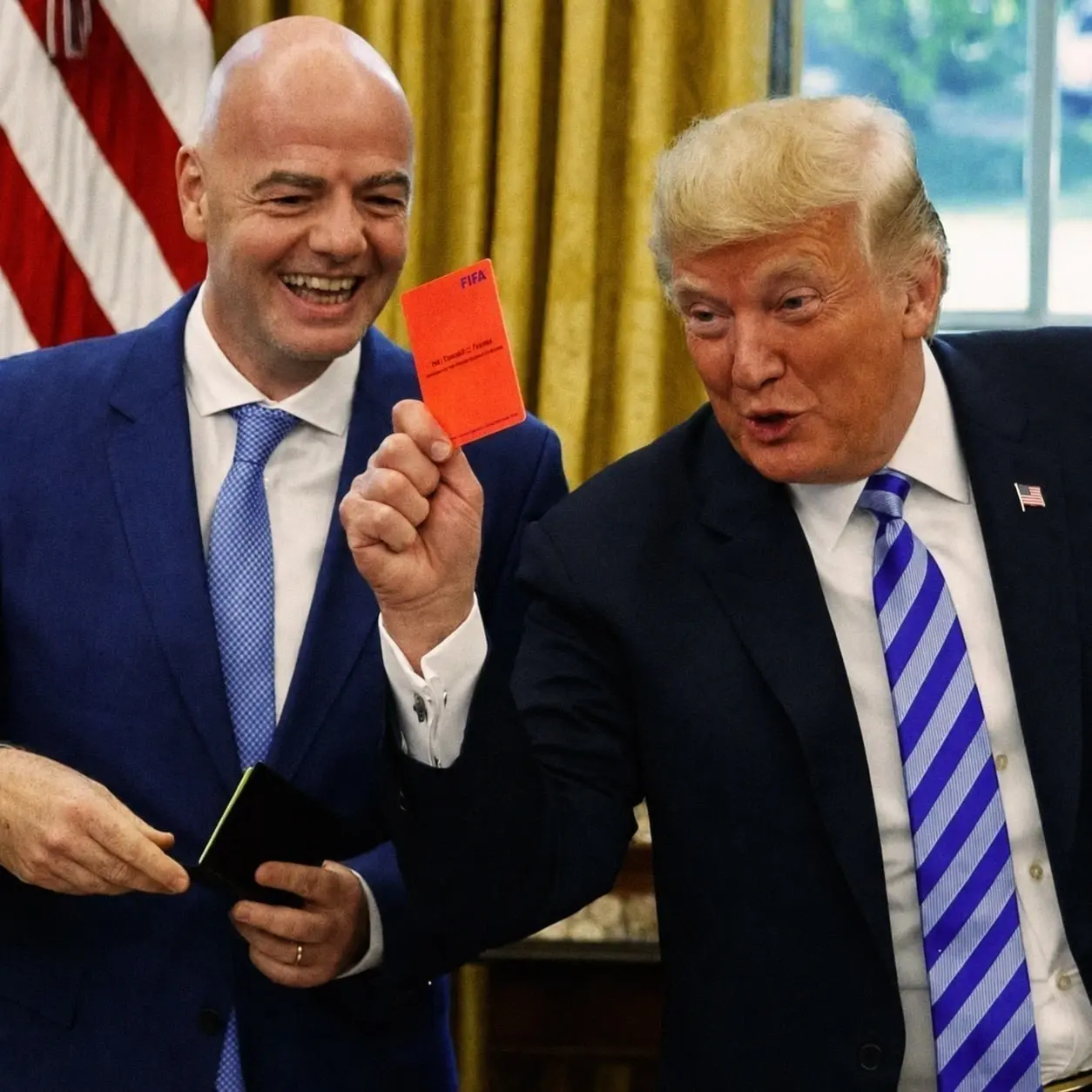 Трамп лично отменил красную карточку для лучшего игрока сборной США, чтобы тот сыграл с Бельгией в 1/8 ЧМ по футболу | Сетка — социальная сеть от hh.ru