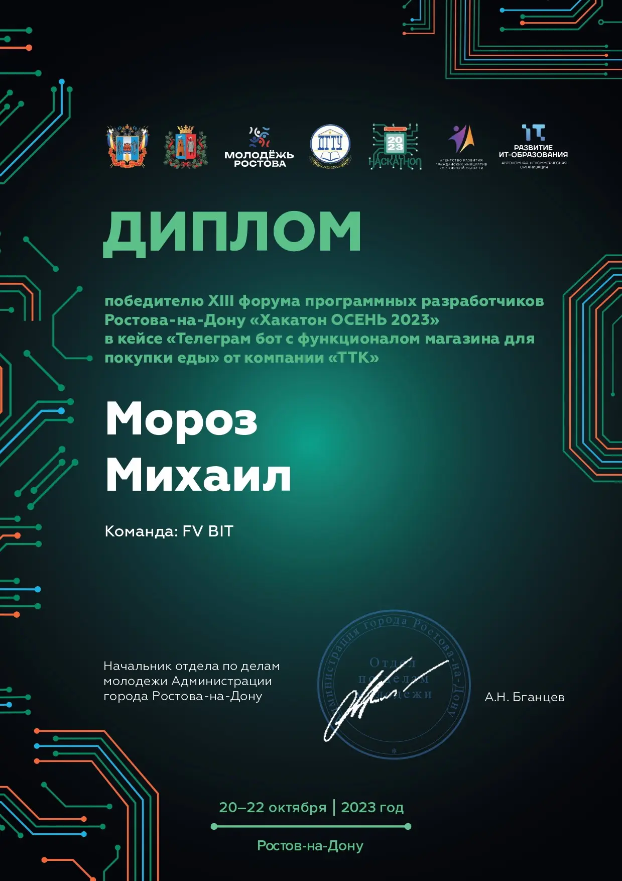Network member avatar