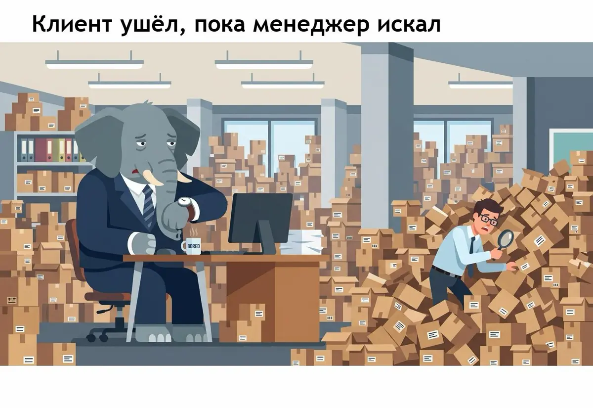 Клиент ушел, пока менеджер искал? | Сетка — социальная сеть от hh.ru