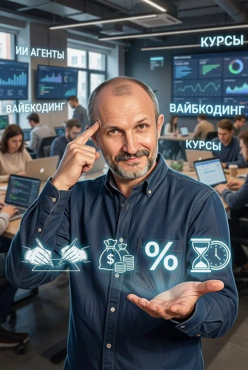 Знаете, с чего угораю? С двух вещей:
1. С того, как кто-то зашел в тему ИИ, особенно недавно. И начинает пробовать все - агентов, вайбкодинг, скиллы.. | Сетка — социальная сеть от hh.ru
