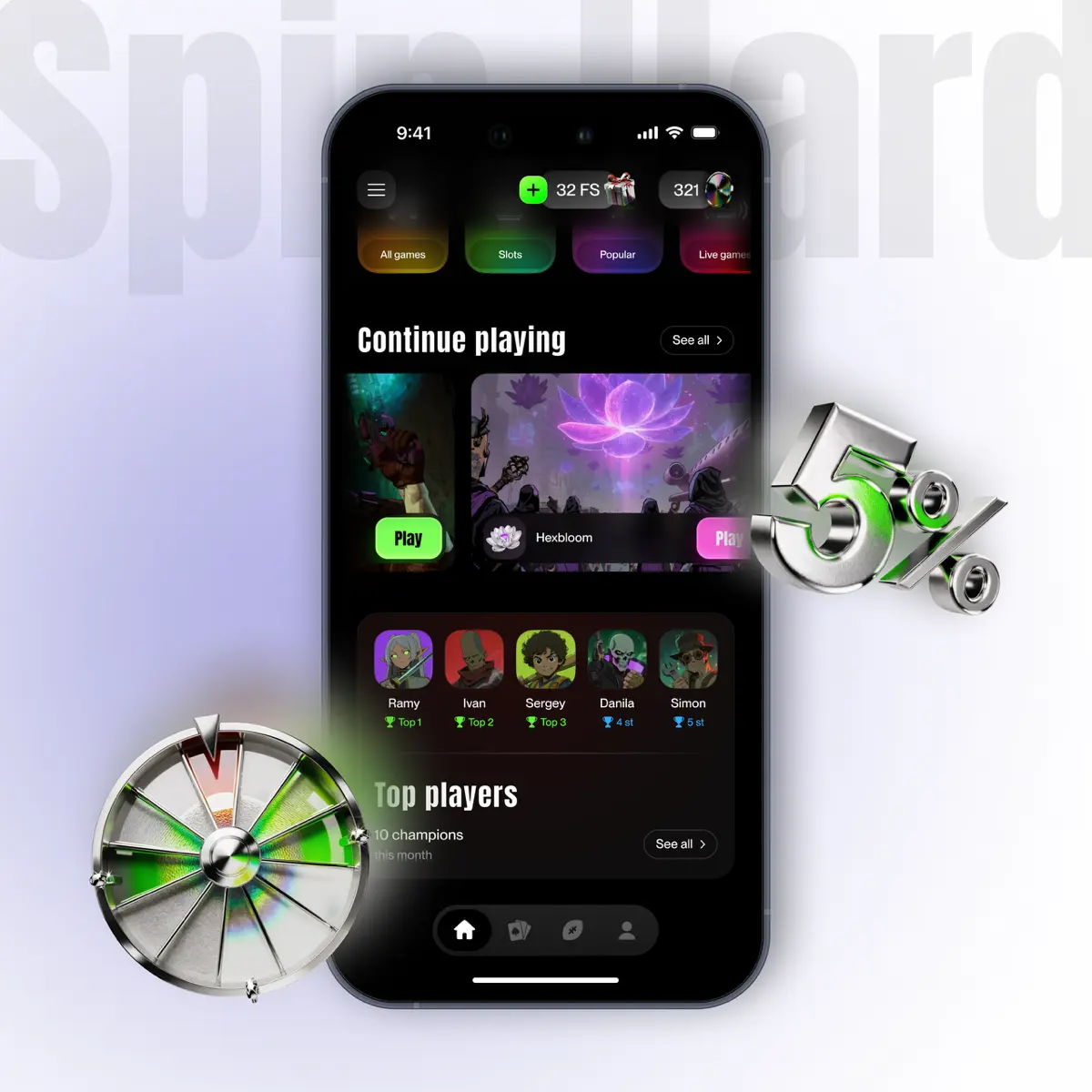 iGaming concept | Сетка — социальная сеть от hh.ru