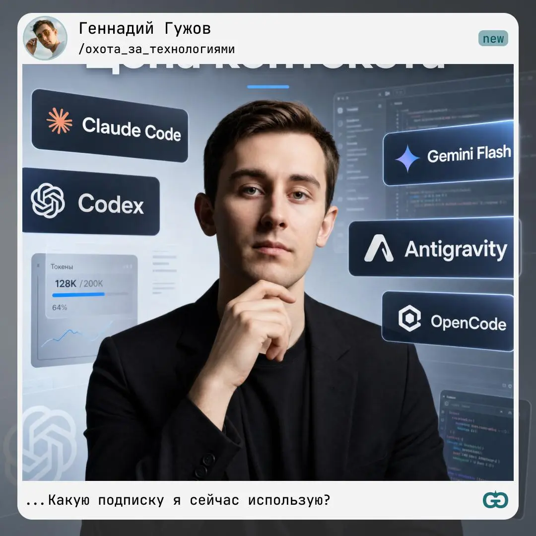 🔎🔎🔎🔎Я перепробовал почти все AI-coding подписки
➡️Claude Code за $200
Сильный инструмент, когда нужна архитектура и аккуратный reasoning | Сетка — социальная сеть от hh.ru