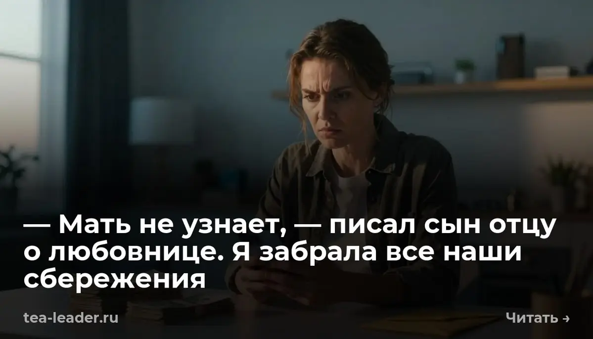 — Мать не узнает, — писал сын отцу о любовнице. Я забрала все наши сбережения
Никита бросил ключи от машины на тумбочку. Они тяжело и сыто звякнули о деревянную поверхность | Сетка — социальная сеть от hh.ru