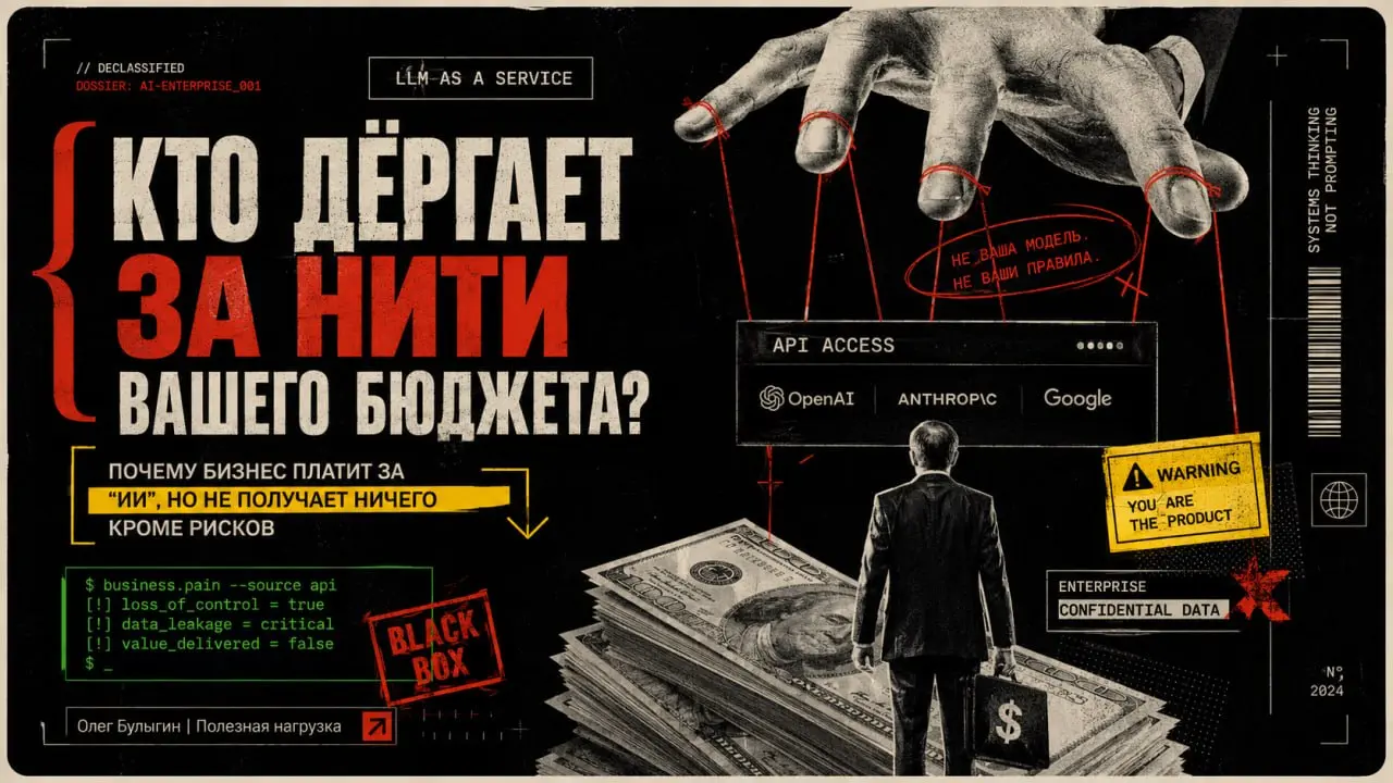 Как Кремниевая долина разводит энтерпрайз на ИИ-токены 🤡
СЕО Palantir Алекс Карп выдал на CNBC базу: создатели frontier-моделей (OpenAI, Anthropic и прочие) занимаются элегантным разводом бизнеса на д... | Сетка — социальная сеть от hh.ru
