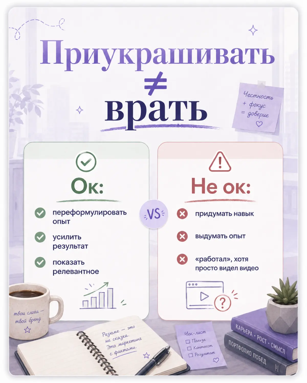 Стоит ли врать в резюме? 😅 | Сетка — социальная сеть от hh.ru