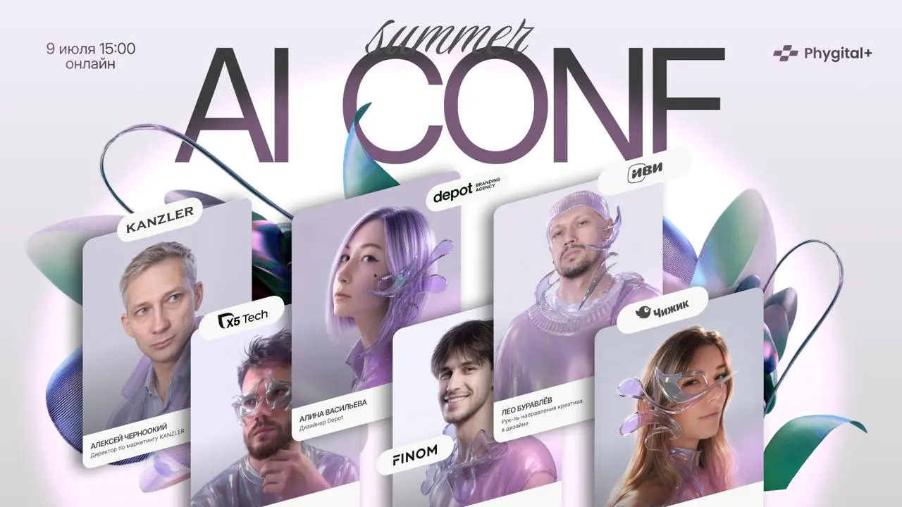 Summer AI Conf | ИИ конференция про работу с визуальным контентом
9 июля наш партнер Phygital+ проводит бесплатную онлайн конференцию про реальные кейсы внедрения нейросетей в дизайн, маркетинг и бизн... | Сетка — социальная сеть от hh.ru