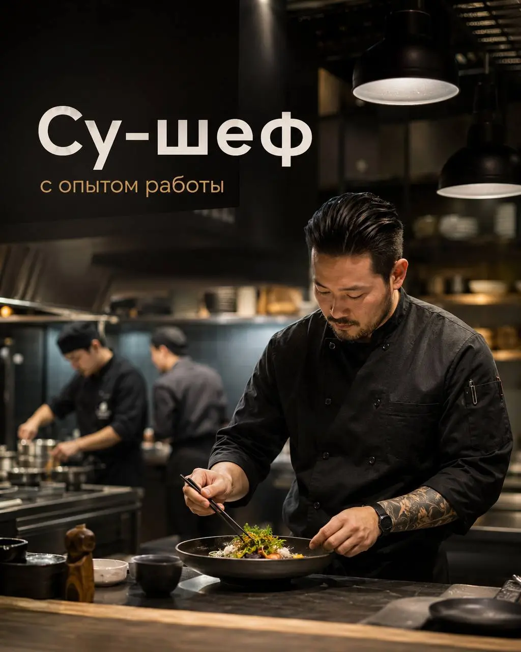 СУ-ШЕФ
От 500₽/ч + фикс. оклад + %
Chago Asian Bistro
• Москва
• Рестораны/Кафе
• @EgorPoskachin
Полное описание вакансии размещено в Телеграм и Макс. Переходите по ссылке в закрепленном сообщении | Сетка — социальная сеть от hh.ru