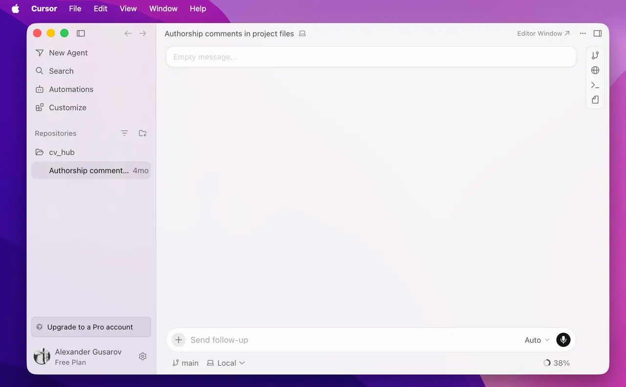 Илон Макс был в восторге от того, что Cursor превратился в Промт-панель из полноценной VSC IDE, ну что ж | Сетка — социальная сеть от hh.ru