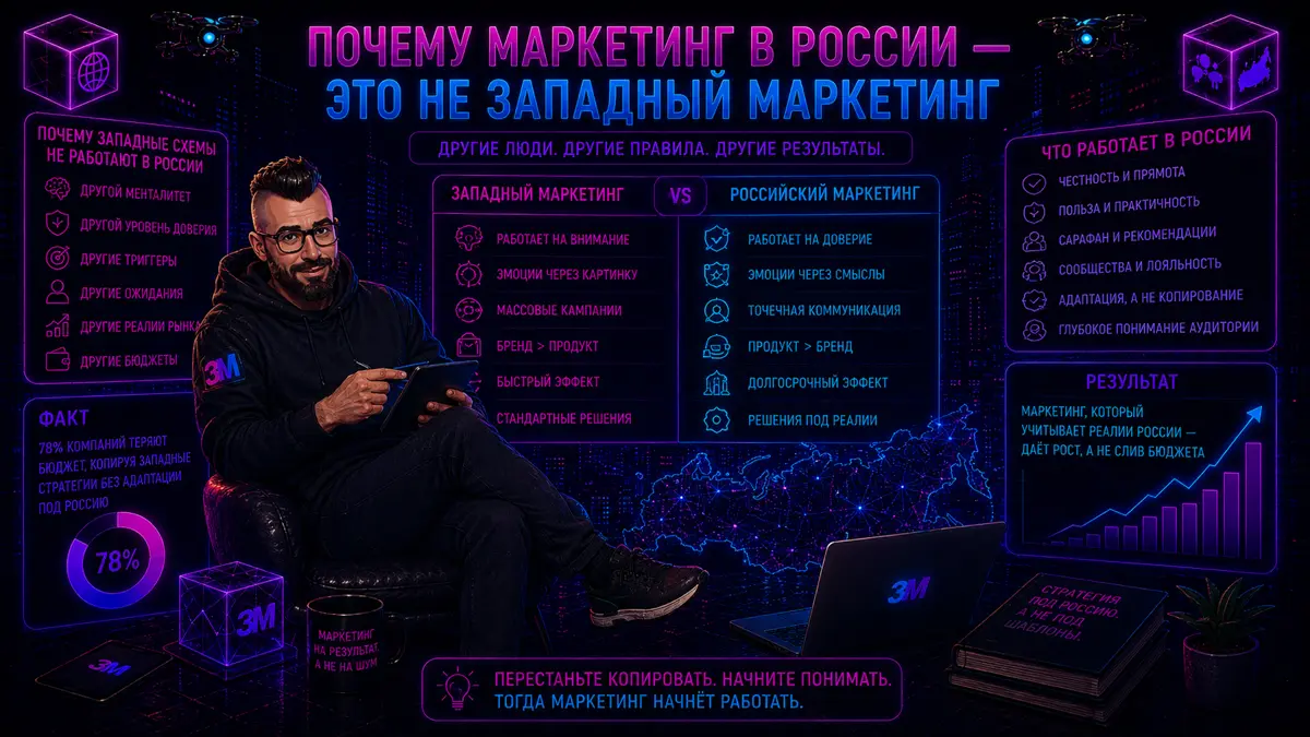 Почему маркетинг в России — это не западный маркетинг | Сетка — социальная сеть от hh.ru