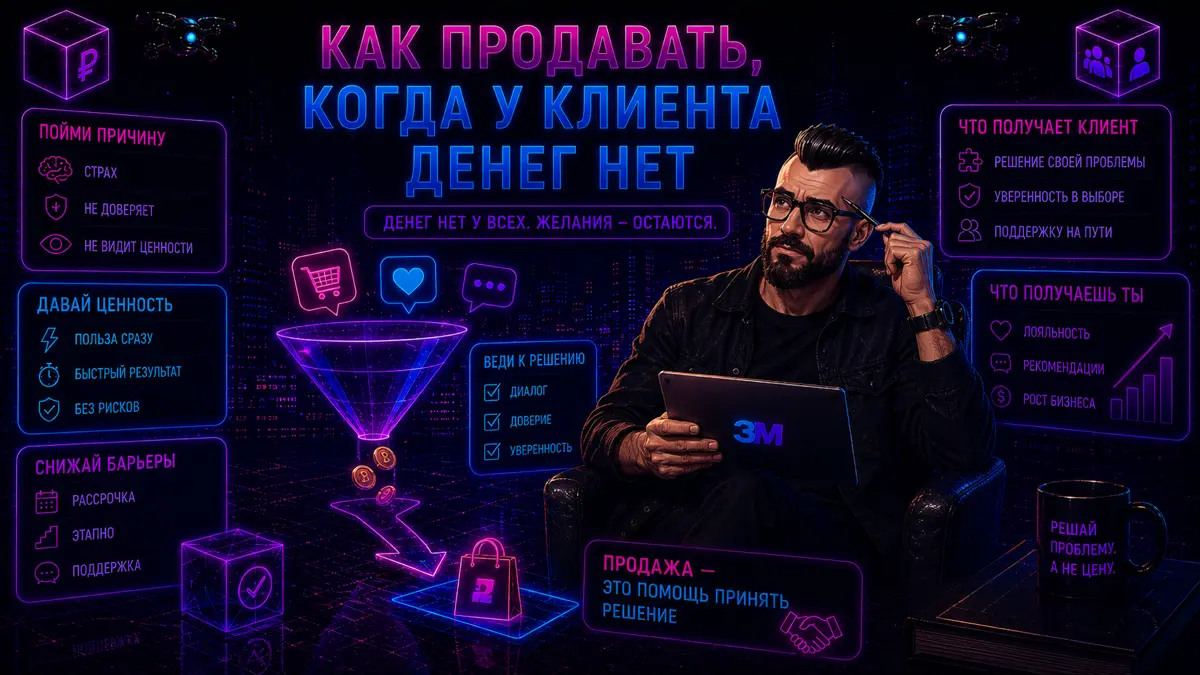 Как продавать, когда у клиента денег нет 🤔 | Сетка — социальная сеть от hh.ru