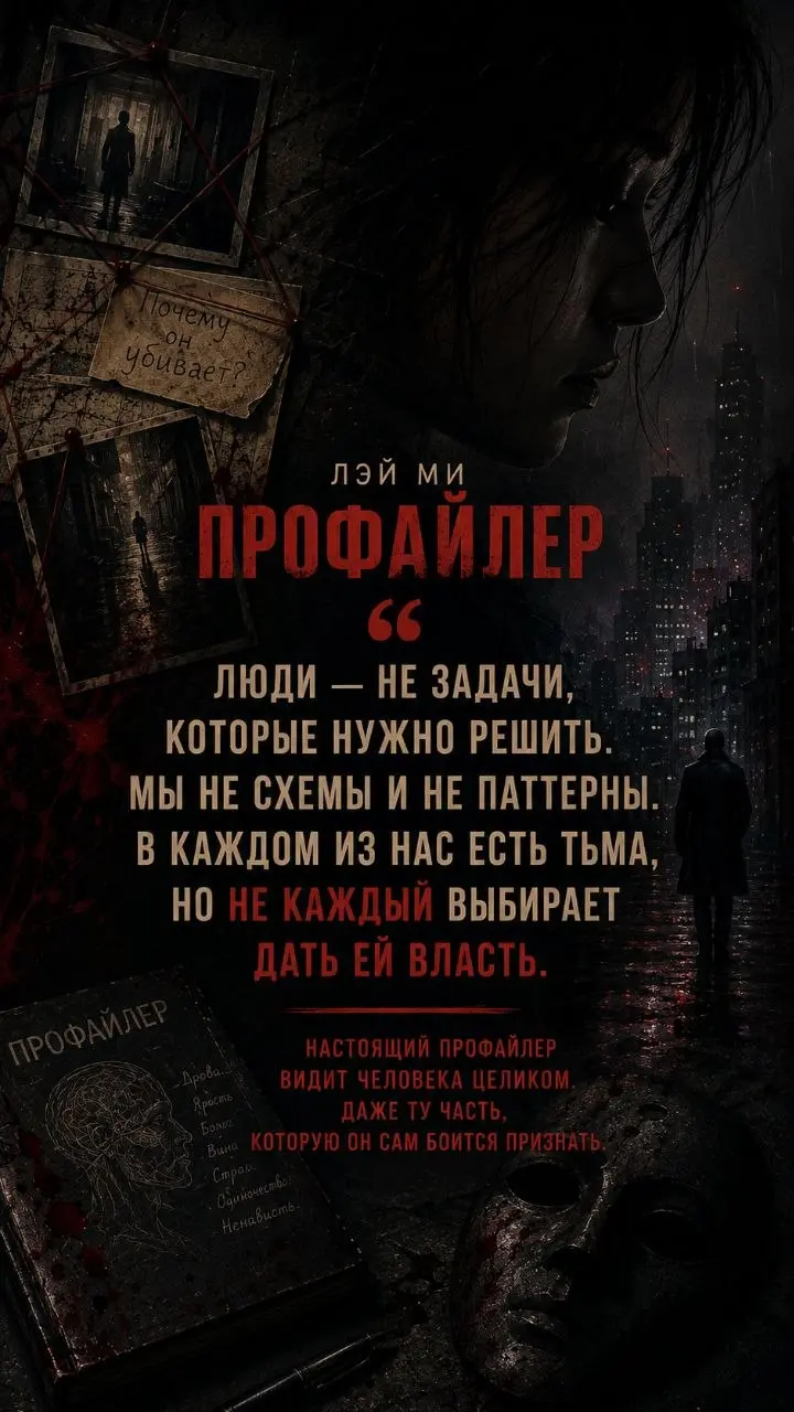 🩸 Лэй Ми — «Профайлер»
«Люди — не задачи, которые нужно решить. Мы не схемы и не паттерны. В каждом из нас есть тьма, но не каждый выбирает дать ей власть | Сетка — социальная сеть от hh.ru