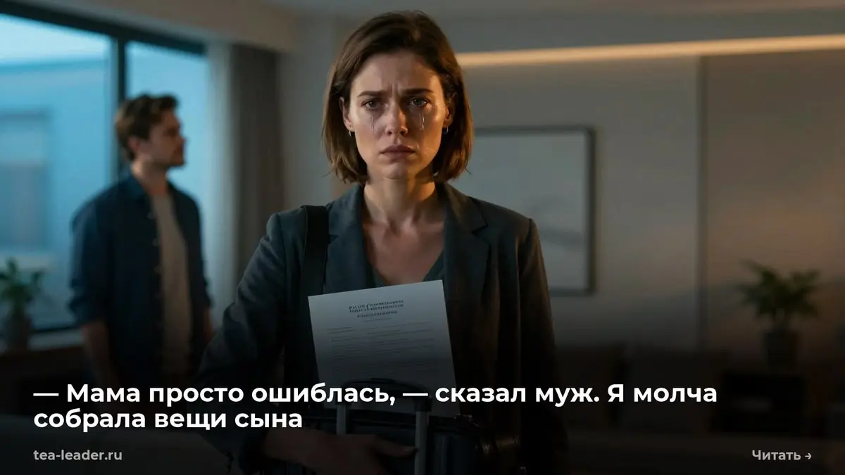 — Мама просто ошиблась, — сказал муж. Я молча собрала вещи сына
— Врачи сказали, что ещё двадцать минут, и нас бы не откачали, — я положила на кухонный стол выписку из отделения токсикологии | Сетка — социальная сеть от hh.ru