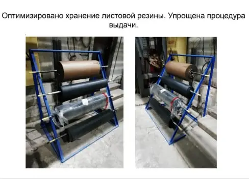 На одном участке производства возникла проблема с рулонной резиной, которая используется для изготовления прокладок.
Материал хранился на стеллажах | Сетка — социальная сеть от hh.ru