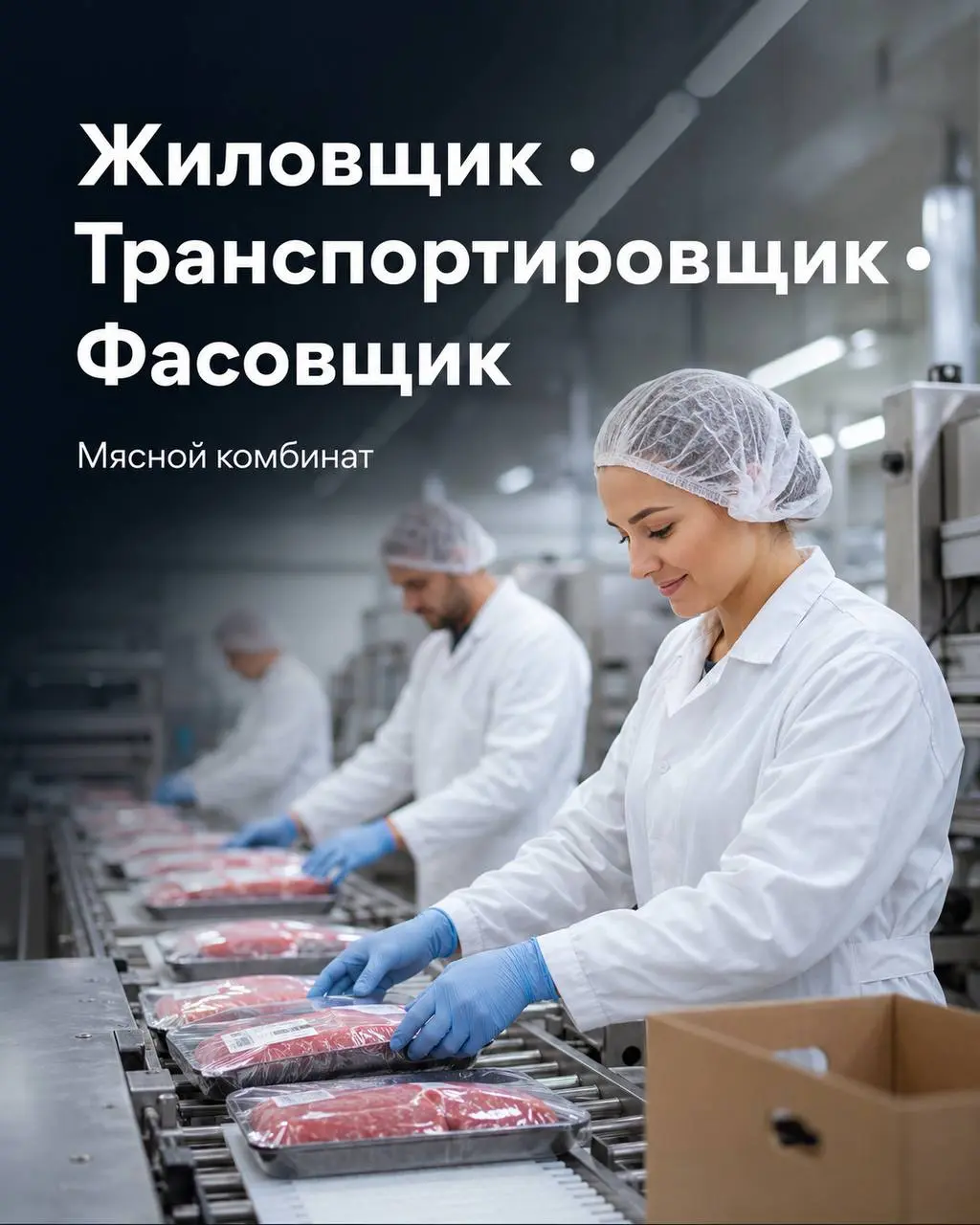 1️⃣ЖИЛОВЩИК,
2️⃣ТРАНСПОРТИРОВЩИК,
3️⃣ФАСОВЩИК
От 4 300₽/смена
Мясной комбинат
• Деревня картино
• Производство
• +79507541317
Полное описание вакансии размещено в Телеграм и Макс | Сетка — социальная сеть от hh.ru
