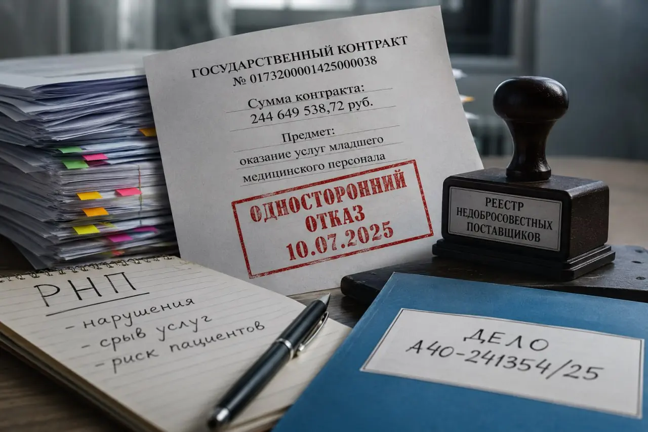 Контракт на 244,6 млн. Исполнитель проиграл спор о РНП в апелляции
Исполнитель пытался оспорить включение в РНП после расторжения государственного контракта стоимостью 244,65 млн рублей | Сетка — социальная сеть от hh.ru