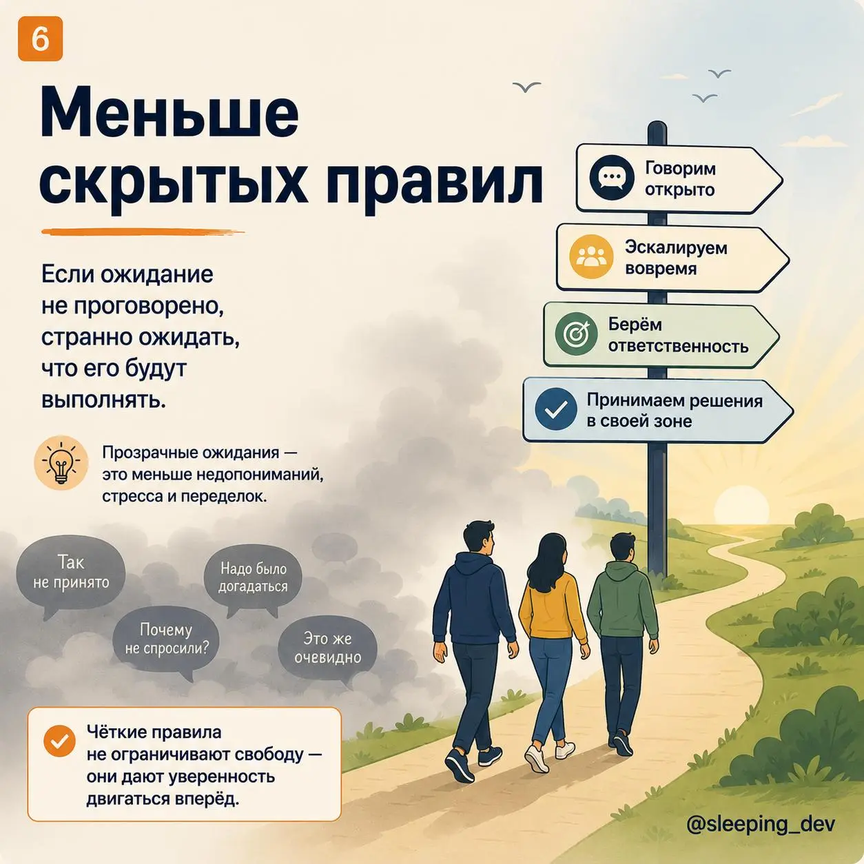 Команда не должна читать мысли тимлида
Одна из частых ошибок руководителя — держать ожидания у себя в голове | Сетка — социальная сеть от hh.ru