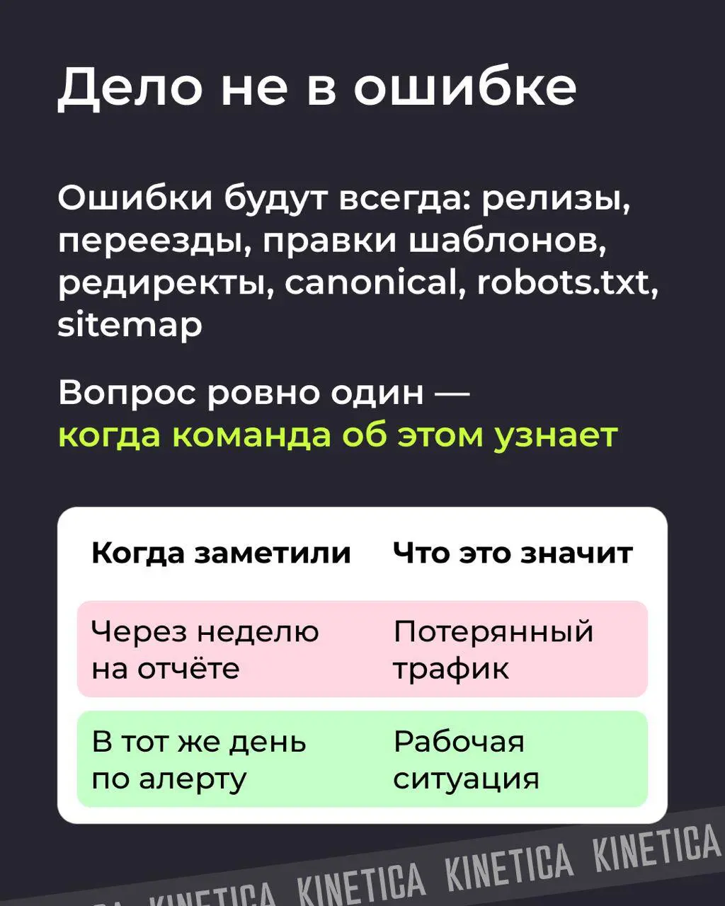 🤫 Сайт выглядел здоровым, а органика уже умирала: почему мы перестали доверять еженедельным SEO-отчетам
Продолжаем#seoразбор | Сетка — социальная сеть от hh.ru