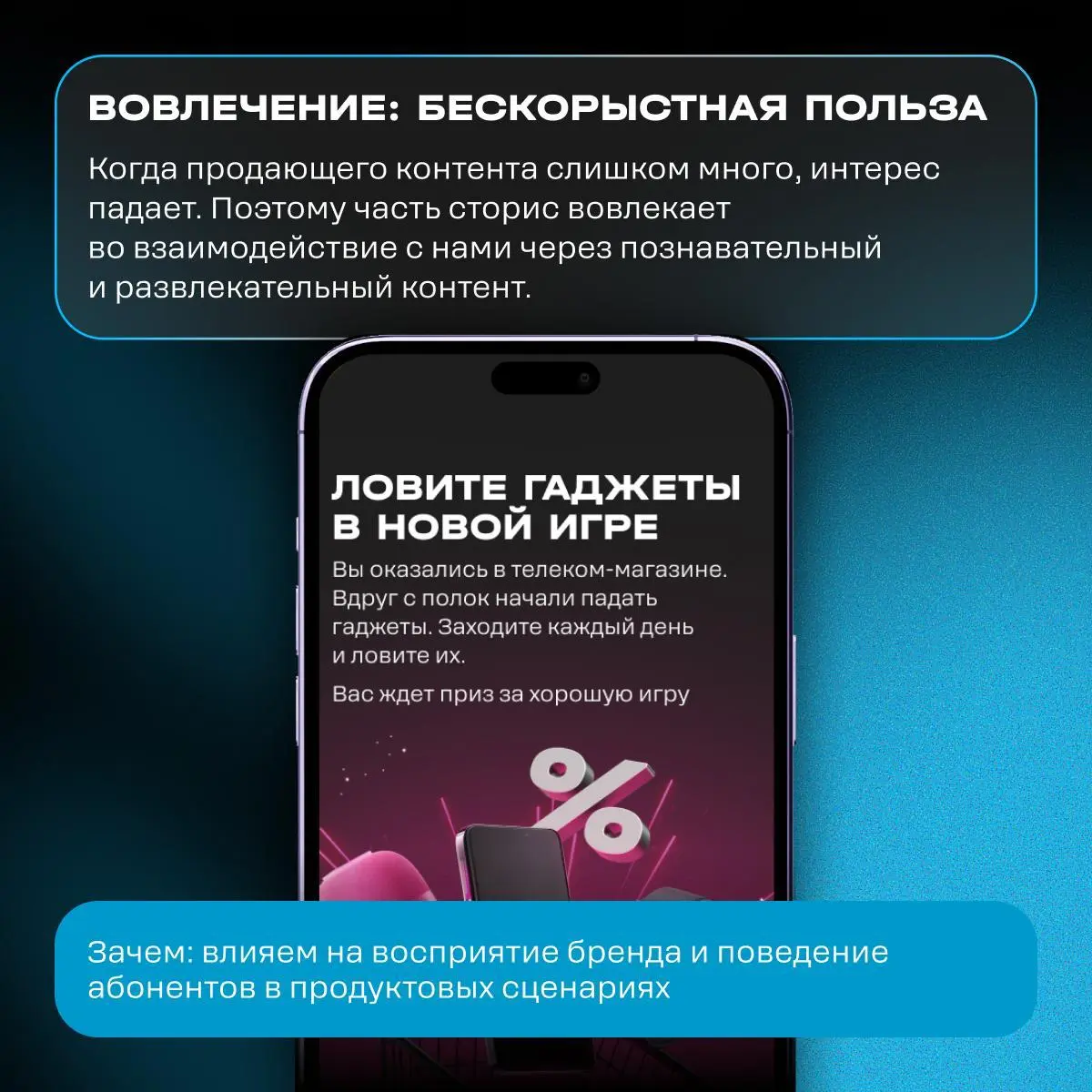 5 ключевых задач, которые решают через сторисы
На мой взгляд притянуто за уши, просто продают функционал) Но это мой личный скепсис, говорят, что прям замеряли всё.
Что понравилось
1 | Сетка — социальная сеть от hh.ru