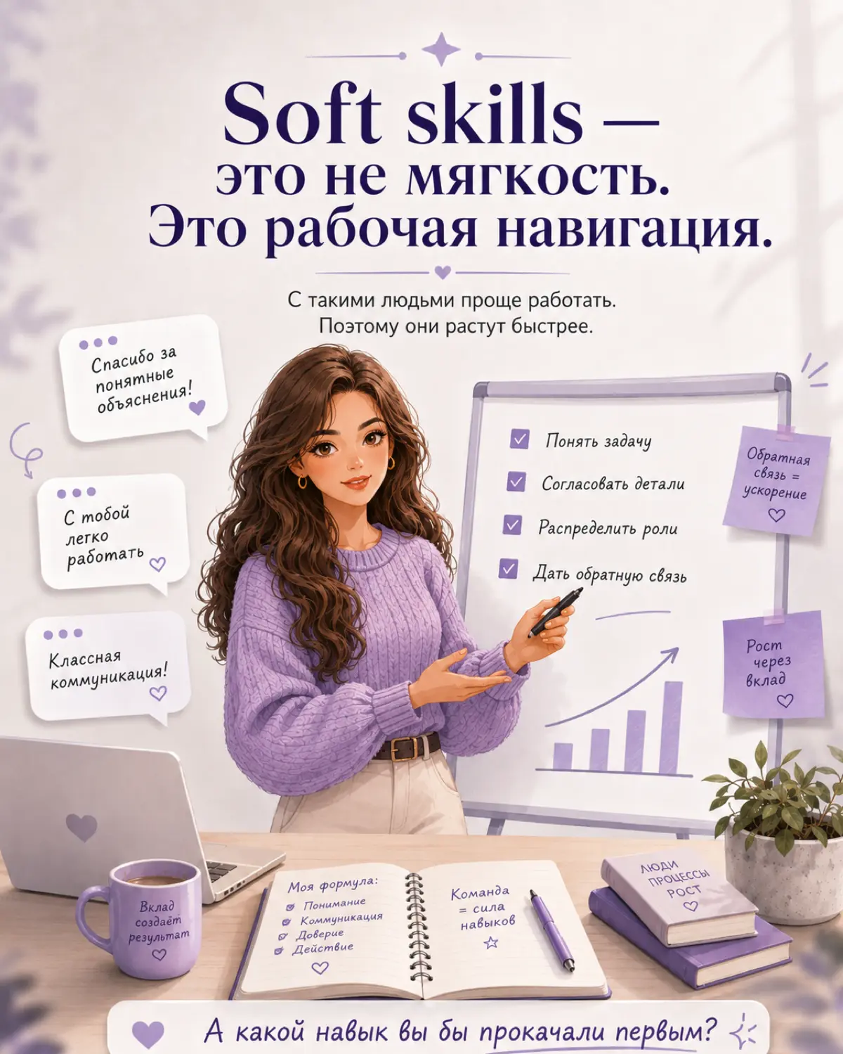 Soft skills, которые реально решают 🎯 | Сетка — социальная сеть от hh.ru