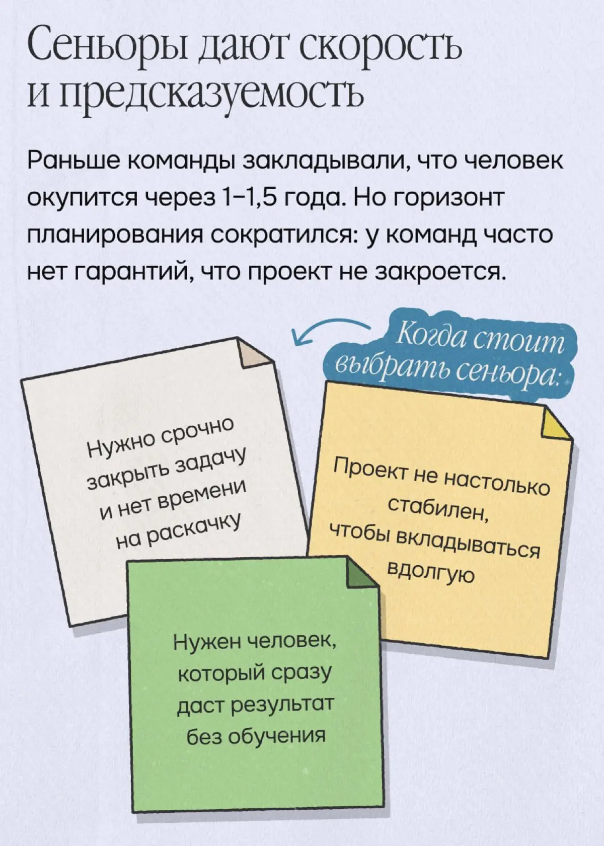 Джуны стали роскошью. Но и нанять сеньора не так уж просто | Сетка — социальная сеть от hh.ru