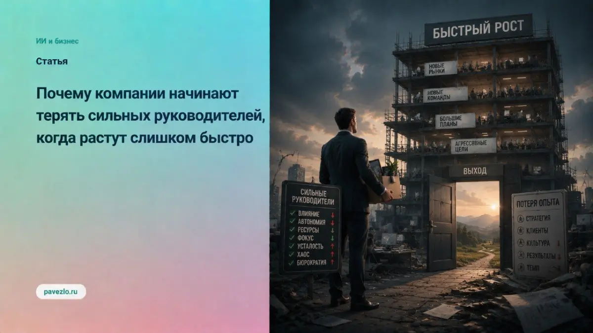 Почему компании начинают терять сильных руководителей | Сетка — социальная сеть от hh.ru