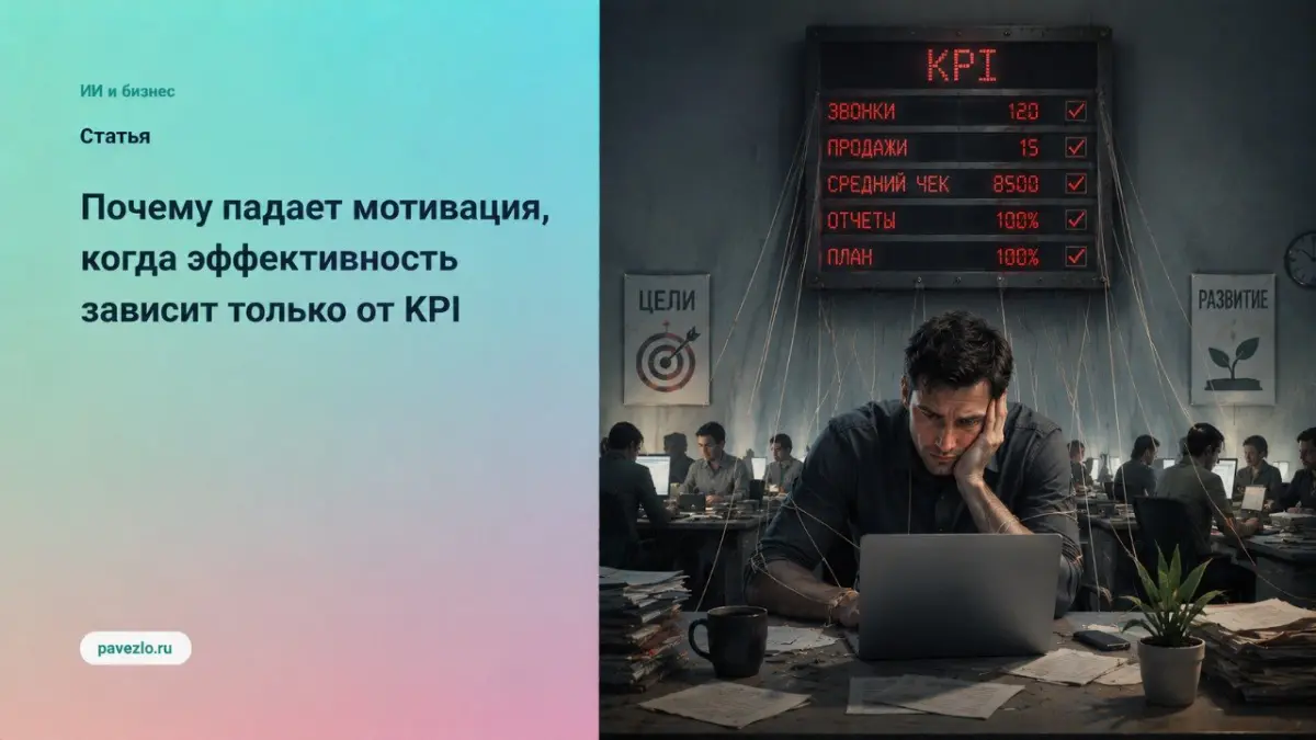 Почему падает мотивация, когда эффективность зависит от KPI | Сетка — социальная сеть от hh.ru