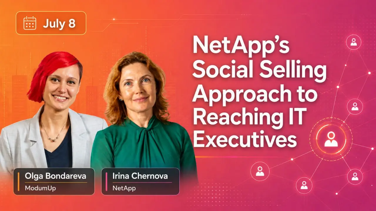 Начинаем трансляцию “NetApp's Approach to Social Selling and ABM”! 🔥
Основные активности и запись будут здесь: https://lnkd.in/gXaPPiuD
Также будем рады вашим вопросам в комментариях к этому посту ⬇️ | Сетка — социальная сеть от hh.ru