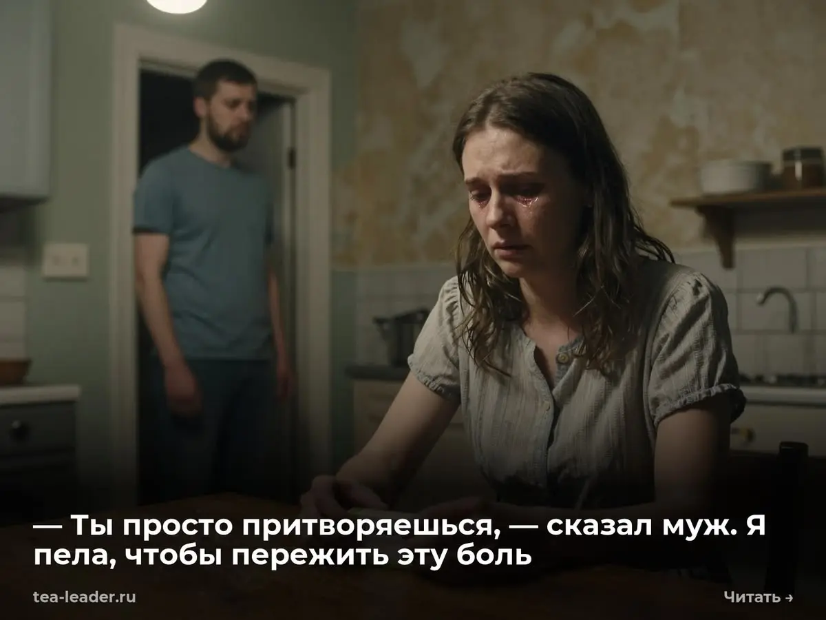 — Ты просто притворяешься, — сказал муж. Я пела, чтобы пережить эту боль
Максим бросил на кухонный стол шуршащий пакет из аптеки. Внутри глухо стукнули две картонные коробки | Сетка — социальная сеть от hh.ru