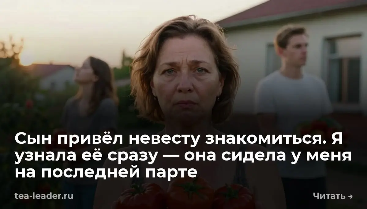 Сын привёл невесту знакомиться. Я узнала её сразу — она сидела у меня на последней парте
Она вошла в калитку первой | Сетка — социальная сеть от hh.ru