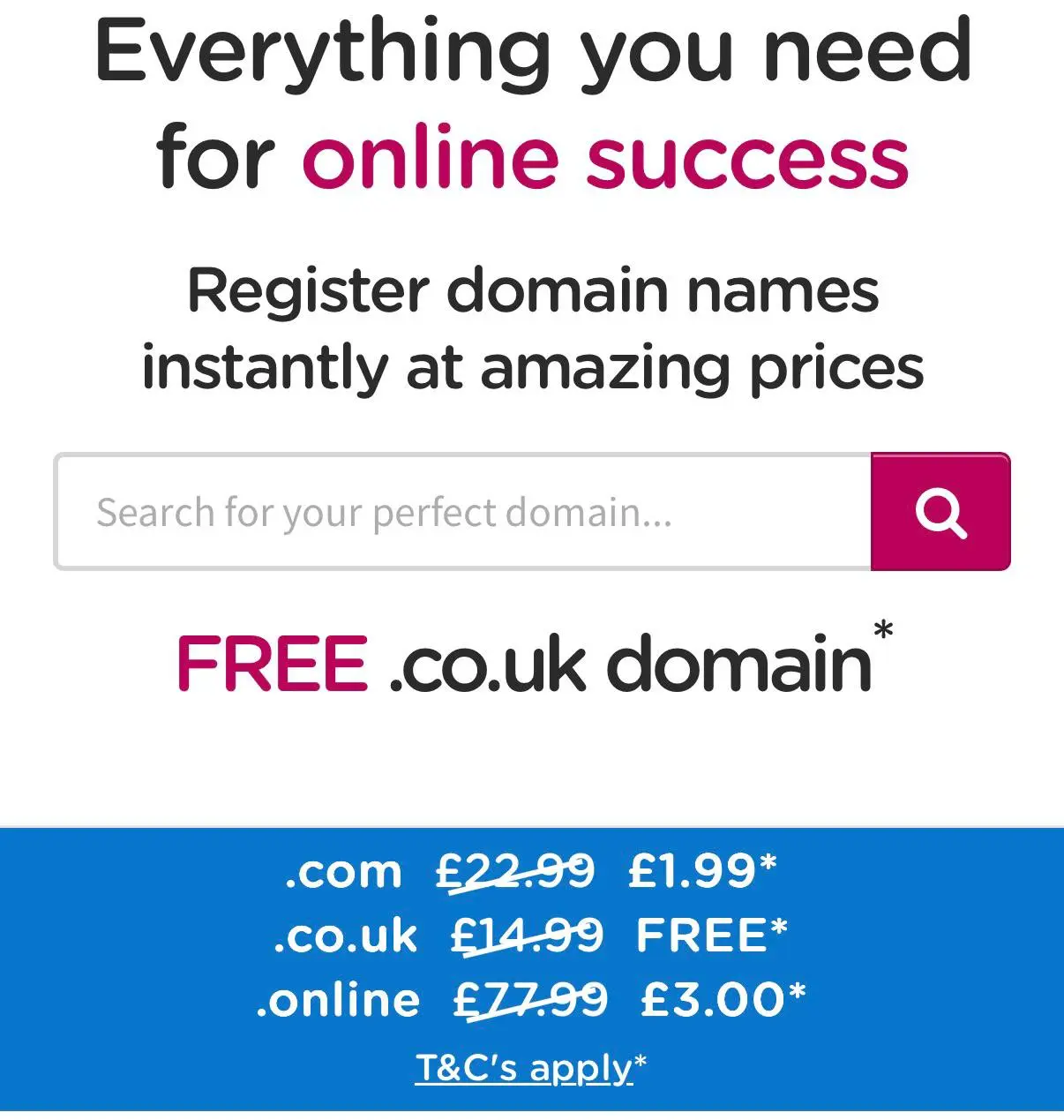 На lcn.com бесплатно раздают неплохие домены .co.uk
На .com тоже хороший акционный прайс. Забираем | Сетка — социальная сеть от hh.ru