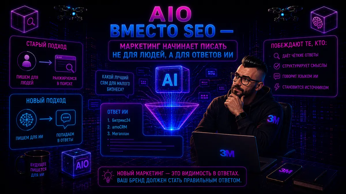 AIO вместо SEO — маркетинг начинает писать не для людей | Сетка — социальная сеть от hh.ru