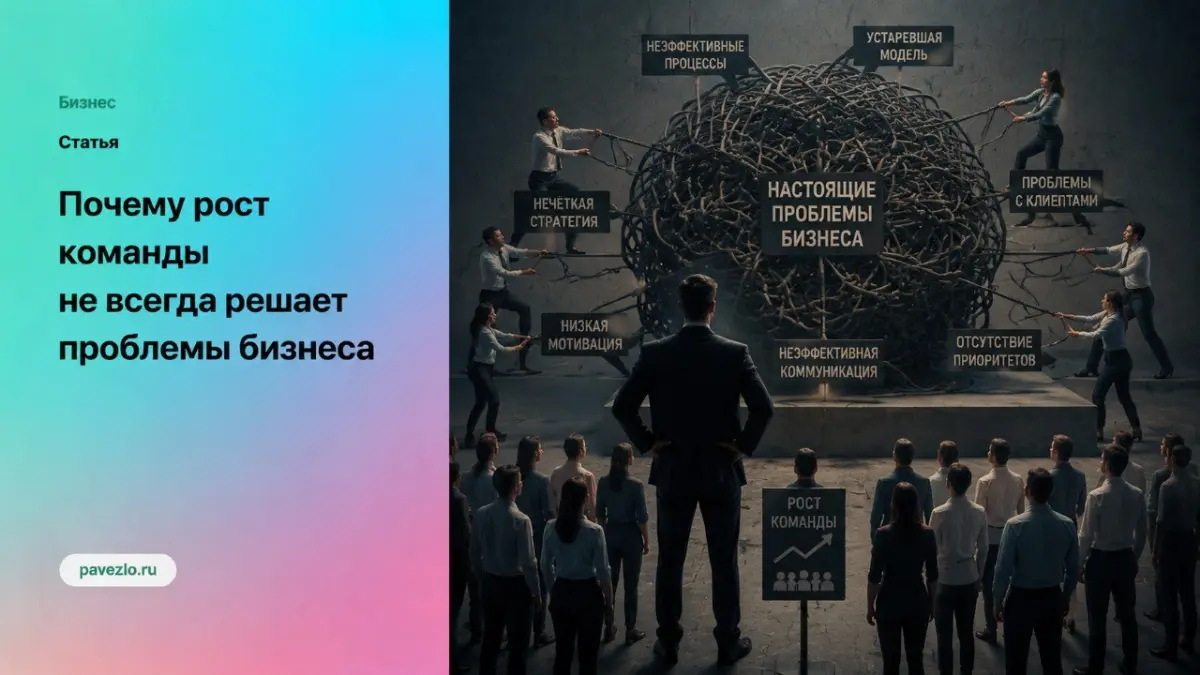 Почему рост команды не всегда решает проблемы бизнеса | Сетка — социальная сеть от hh.ru