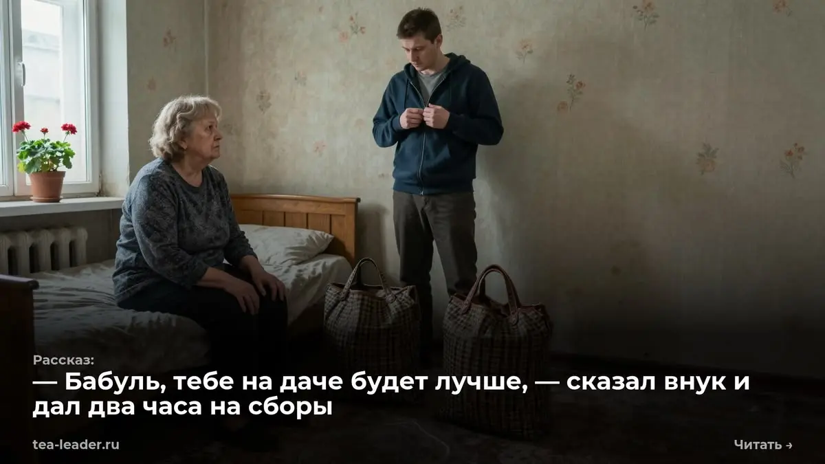 — Бабуль, тебе на даче будет лучше, — сказал внук и дал два часа на сборы
Он вошел в мою комнату без стука и поставил на линолеум две большие клетчатые сумки | Сетка — социальная сеть от hh.ru