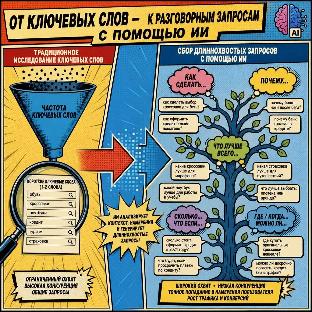 📊 От частотности — к диалогу: как собирать запросы для ИИ | Сетка — социальная сеть от hh.ru