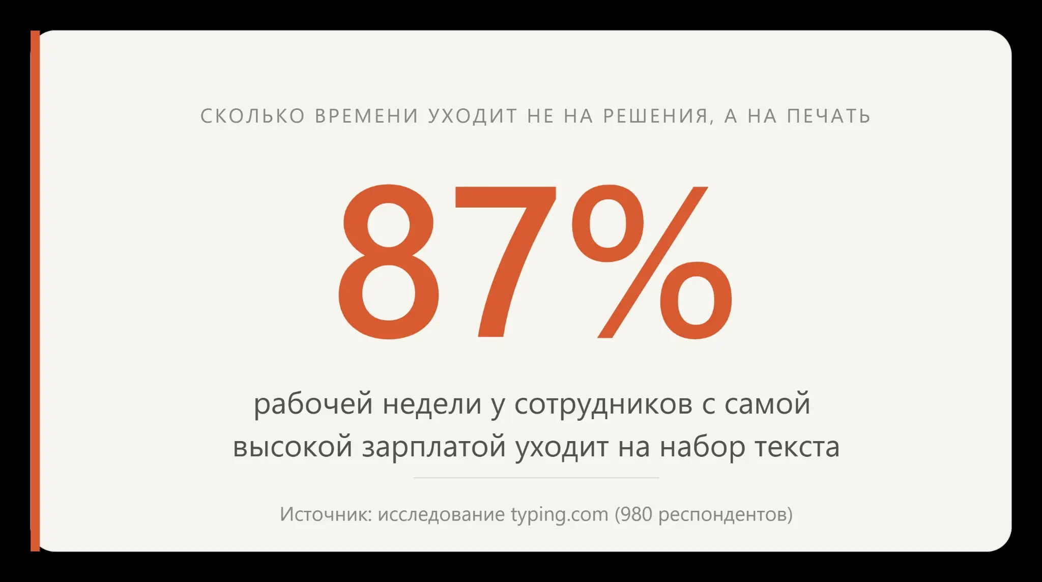 87% рабочего времени уходит не на решения, а на печать. | Сетка — социальная сеть от hh.ru
