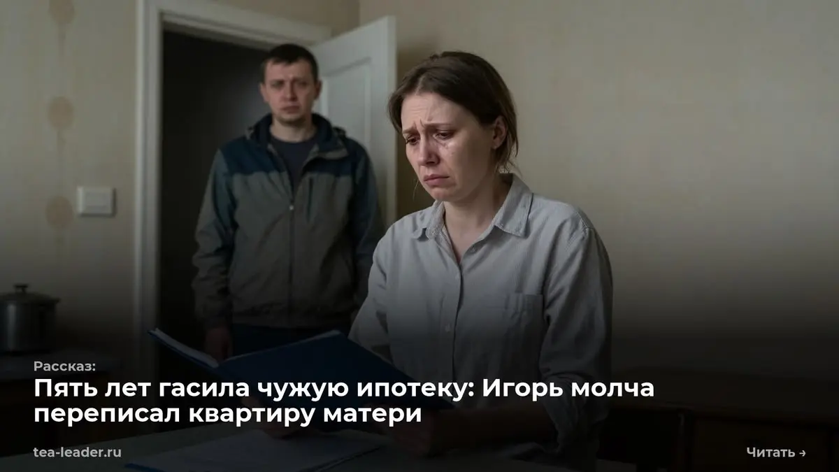 Пять лет гасила чужую ипотеку: Игорь молча переписал квартиру матери
— Положи это на место, — сказал Игорь. Он стоял в дверях кухни, так и не сняв легкую ветровку | Сетка — социальная сеть от hh.ru