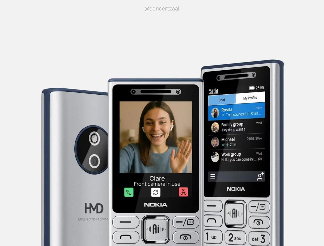 📞 NOKIA ВЕРНУЛА КНОПКИ, НО С ИИ
Nokia выпустила Nokia 200 4G — кнопочный телефон с нейросетью, который умеет звонить, ставить будильник и даже видеть тебя на видео 🤖👀
▌ Что внутри?
• 🧠 Голосовой ИИ: «... | Сетка — социальная сеть от hh.ru