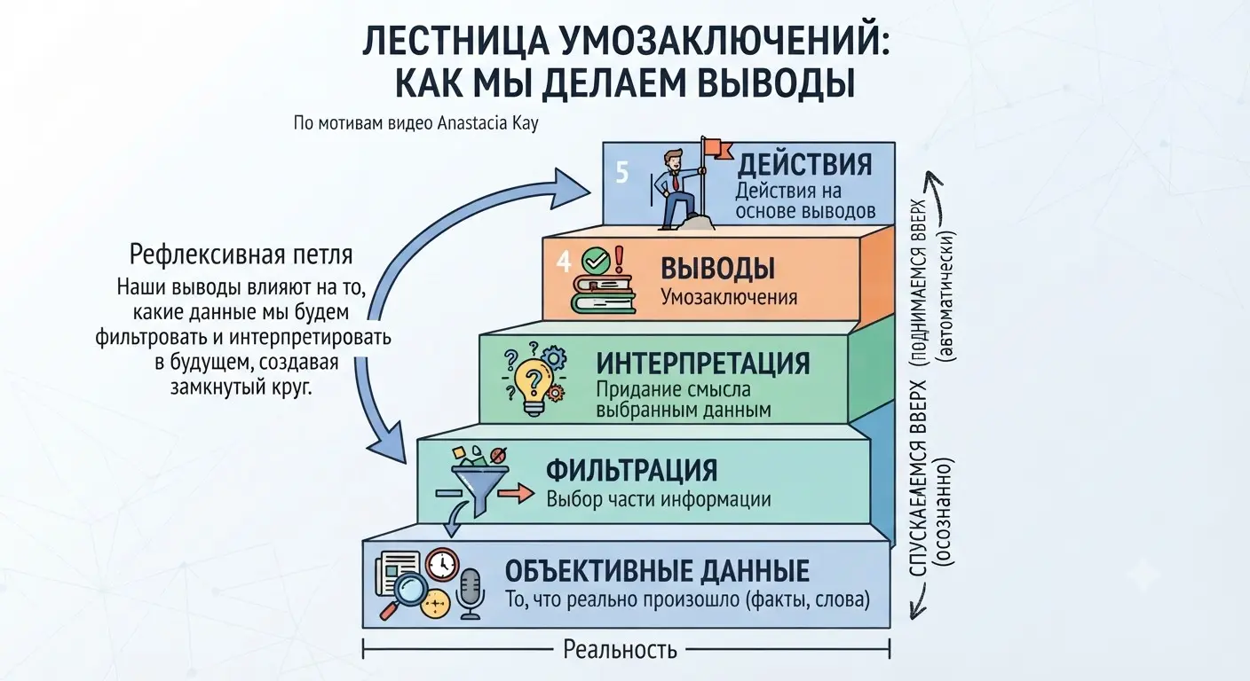 Лестница умозаключений: как перестать спорить и начать догов | Сетка — социальная сеть от hh.ru