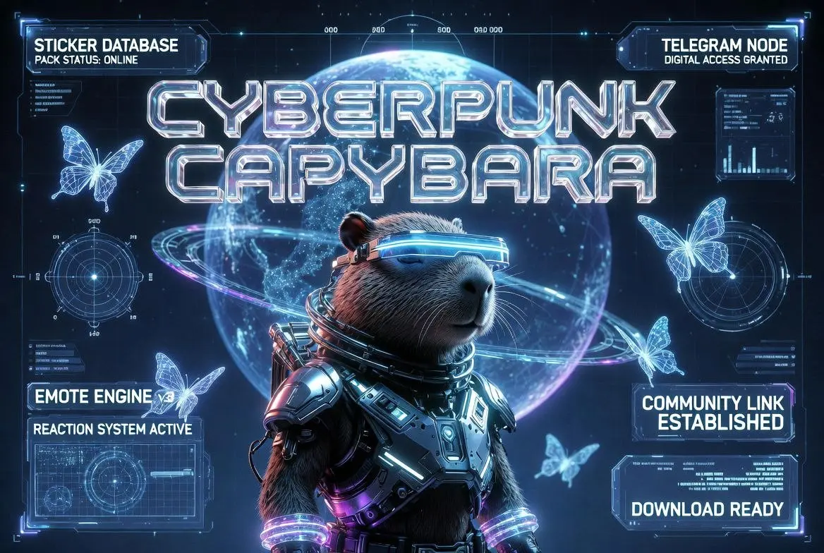 📡◌ SIGNAL RECEIVED ◌📡
📞Cyberpunk Capybara is now online
aI-generated sticker pack for telegram
📡 download
#stickers@lennatata
В этом посте были ссылки, но мы их удалили по правилам Сетки | Сетка — социальная сеть от hh.ru