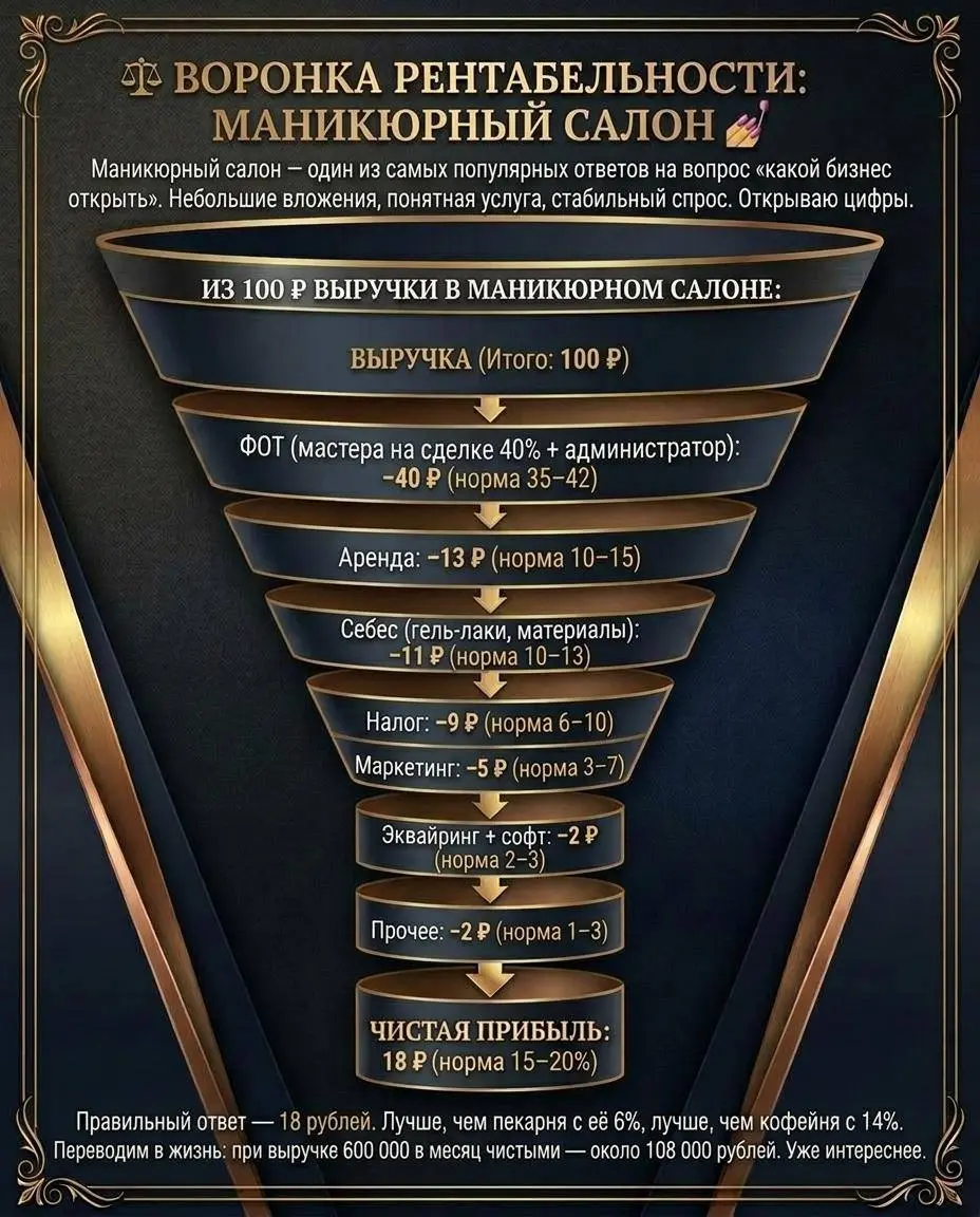 Не много о рентабельности маникюрного дела | Сетка — социальная сеть от hh.ru