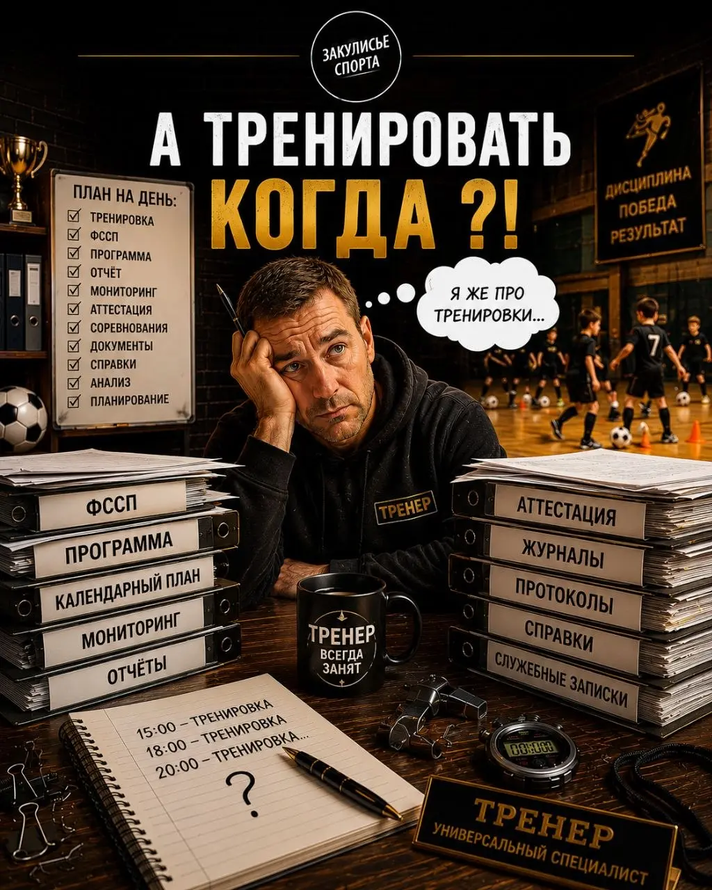 😄А ТРЕНИРОВАТЬ КОГДА⁉️
👱Хотел тренировать спортсменов | Сетка — социальная сеть от hh.ru