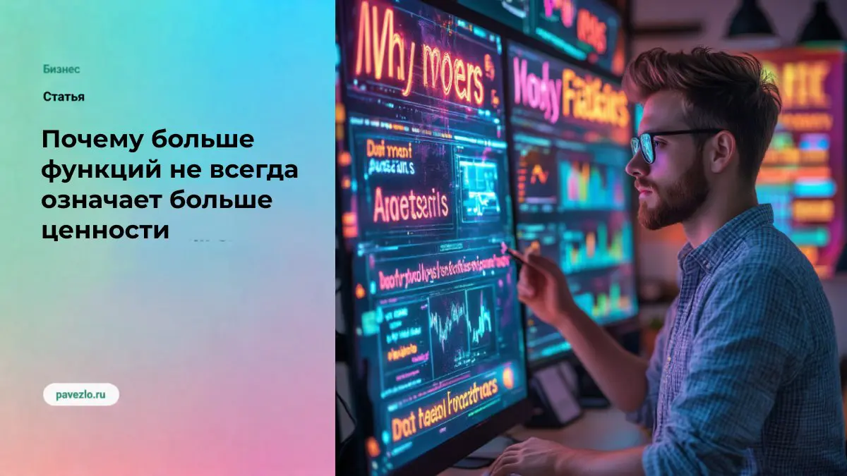 Почему больше функций не всегда означает больше ценности | Сетка — социальная сеть от hh.ru