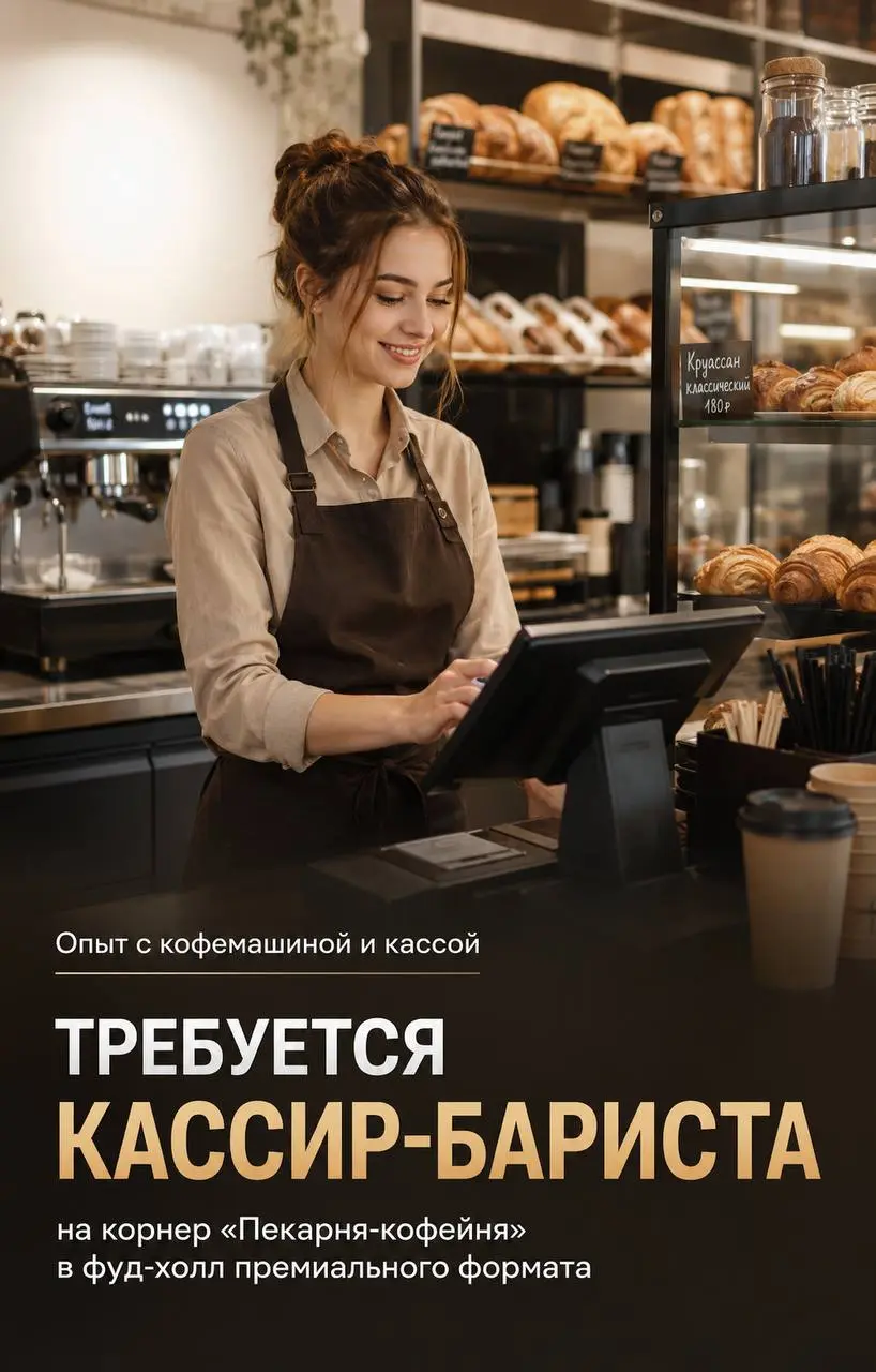 КАССИР-БАРИСТА
От 5 500₽/смена
Пекарня-кофейня
• Москва, м. Улица Академика Янгеля, Варшавское шоссе 150б
• Рестораны/Кафе
• +79188456826
Полное описание вакансии размещено в Телеграм и Макс | Сетка — социальная сеть от hh.ru