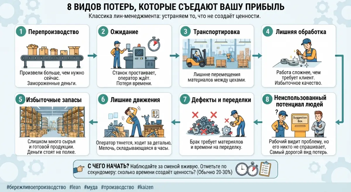 8 видов потерь, которые съедают вашу прибыль | Сетка — социальная сеть от hh.ru