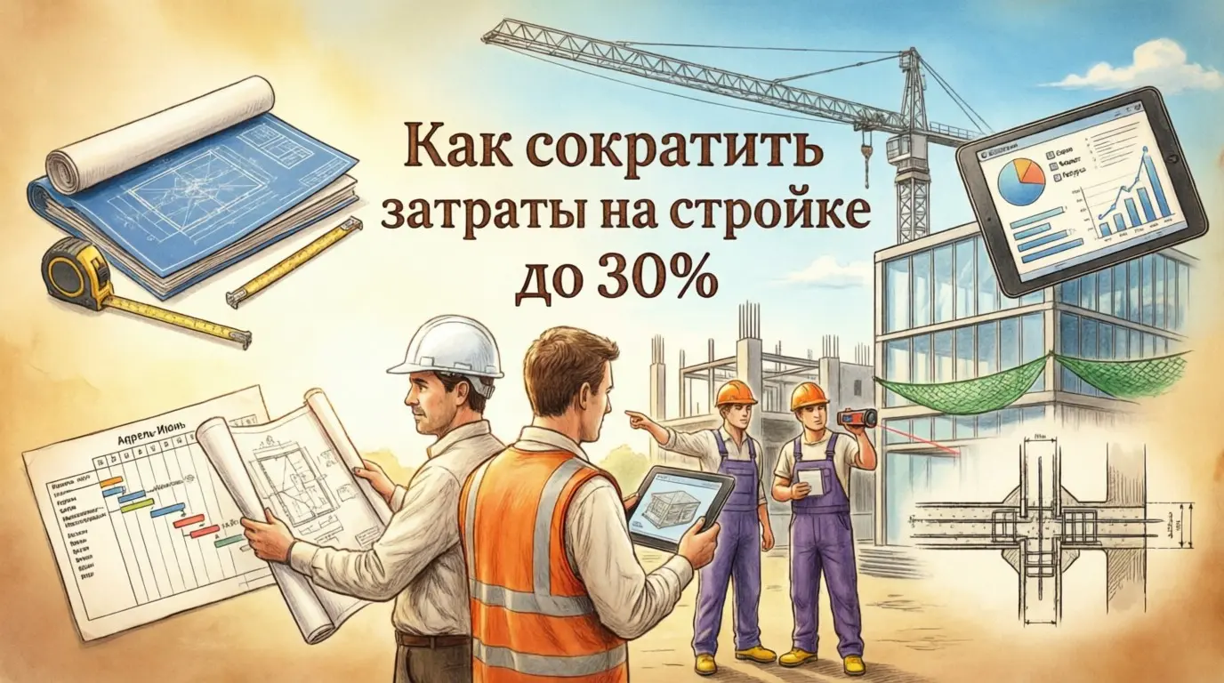 🏗️«Как сократить затраты на стройке до 30%» 💼 | Сетка — социальная сеть от hh.ru