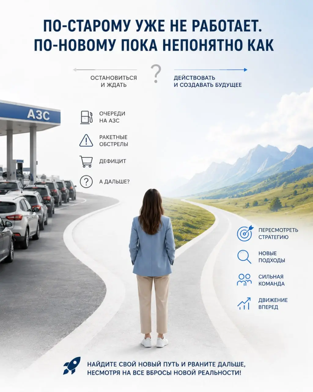 Кажется, что сейчас вся страна живет в одном состоянии "По-старому уже не работает. По-новому пока непонятно как"
Это про ощущение дефицита, страха потери безопасности | Сетка — социальная сеть от hh.ru