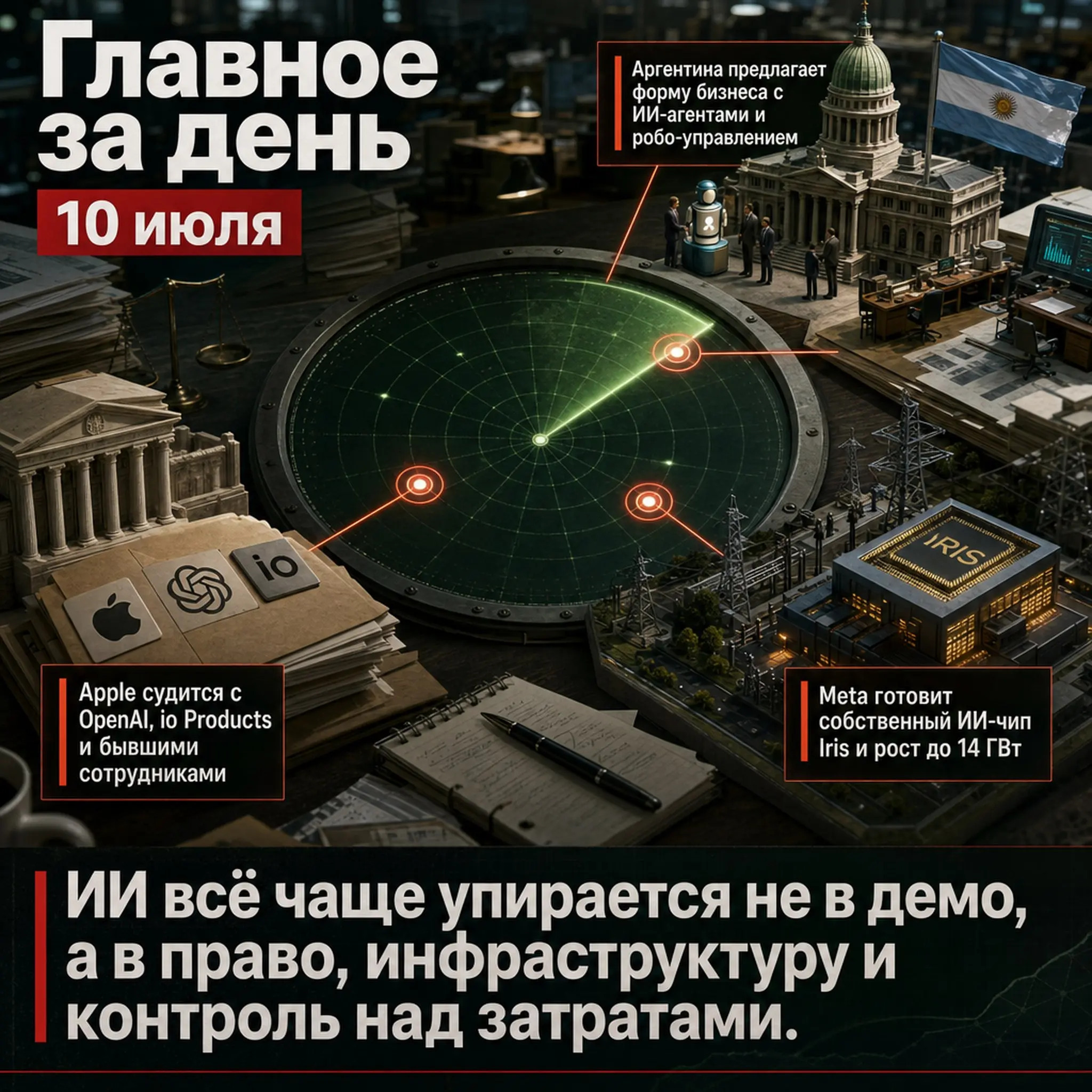 10 июля сразу несколько новостей показали, как ИИ упирается в право, инфраструктуру и железо | Сетка — социальная сеть от hh.ru
