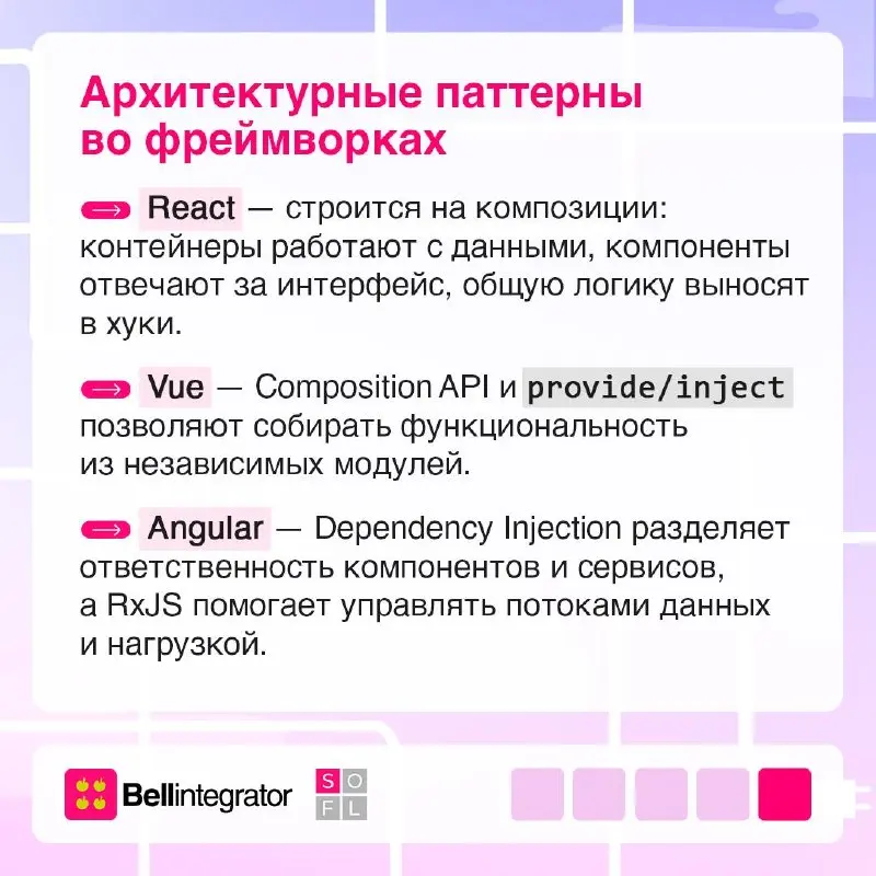 Как действовать, чтобы код не превратился в хаос? Рассказываем про паттерны проектирования 📎
Они помогают сохранить понятную структуру, упростить поддержку и сделать разработку более предсказуемой | Сетка — социальная сеть от hh.ru