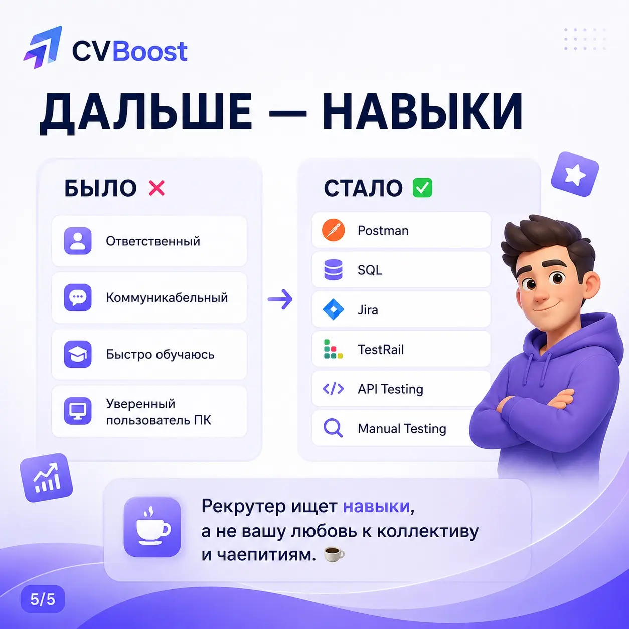 Проблема не в опыте, а в том, как он выглядит в резюме 😅 | Сетка — социальная сеть от hh.ru